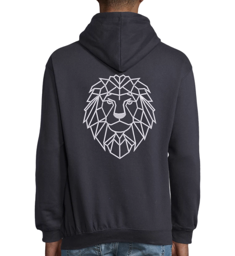 sweat capuche dos Lion
